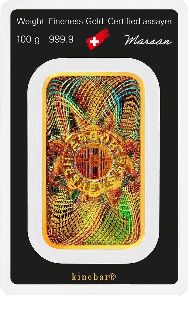 Kultaharkko 100g Argor-Heraeus Kinebar.webp