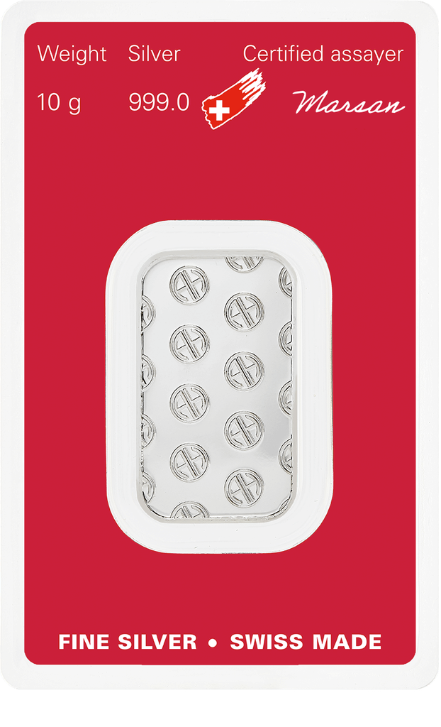 Hopeaharkko 10g Argor-Heraeus