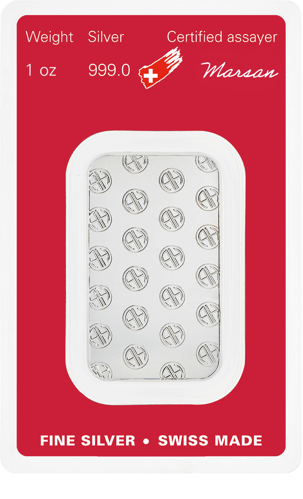 Hopeaharkko 1oz (31,1g) Argor-Heraeus