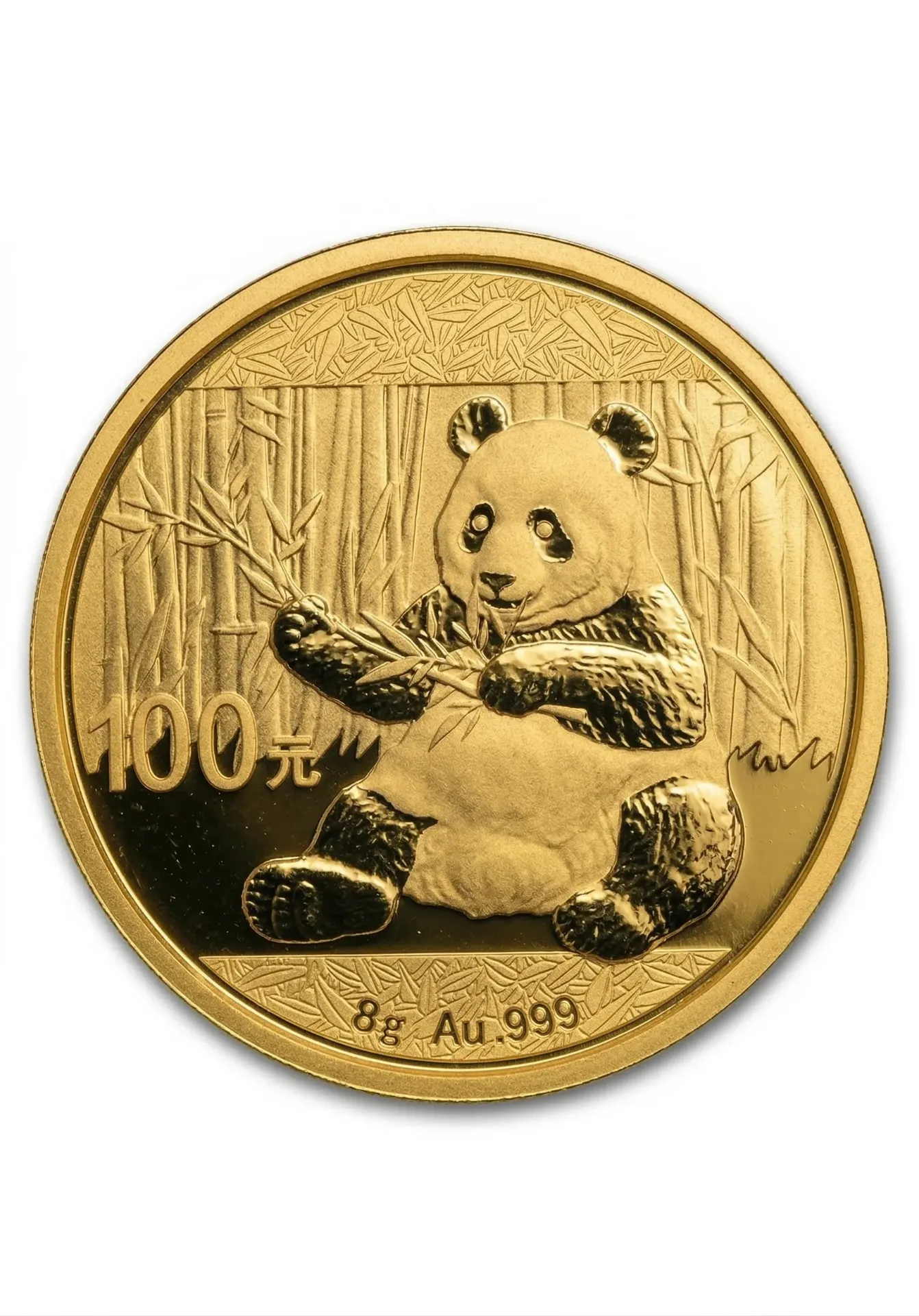 Gyldmynt 8g Panda Kina